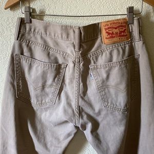 Levis Mens 511 Khaki Tan Jeans